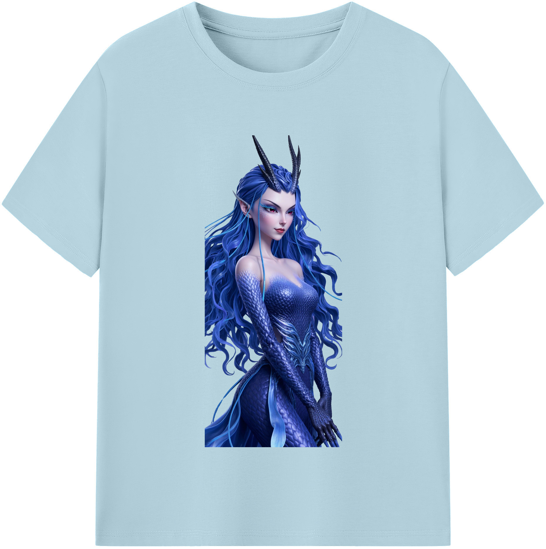 （画像用） Ne Zha 2 ナタ 魔童の大暴れ 綿100％半袖Tシャツ（フロントプリント）